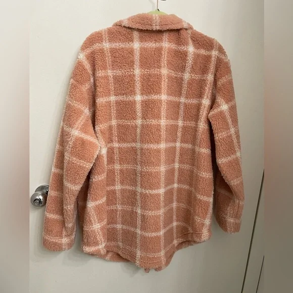 NWOT Koolaburra by UGG Cozy Plaid Sherpa Shirt Jacket/Shacket - Picture 6 of 9